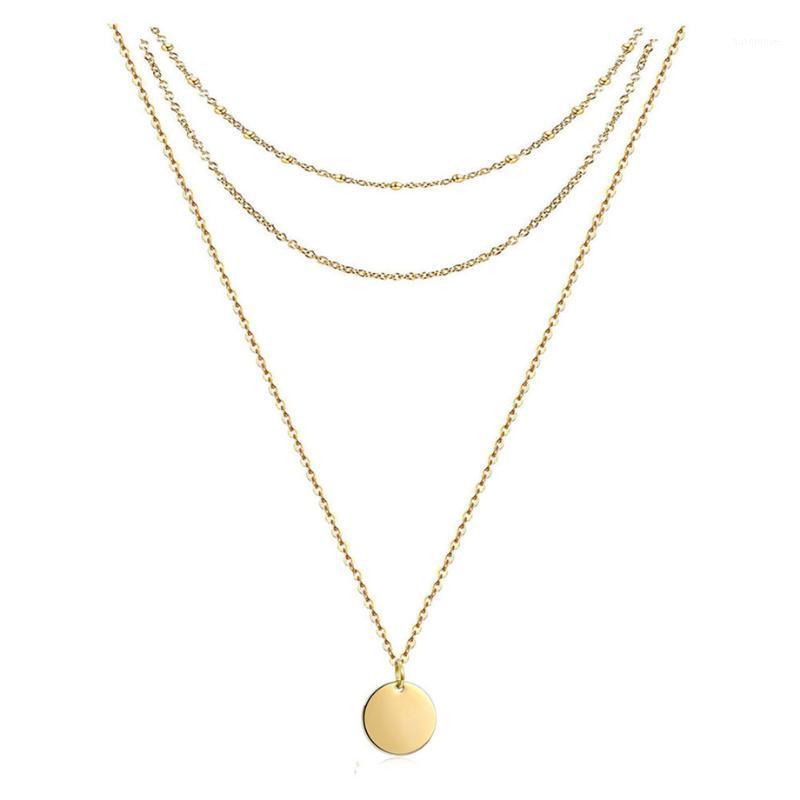 2020 Fashion Female Multilayer Circle Pendant Necklaces Gold Color Stainless Steel Choker Neck Chains For Women Jewelry New1
2020 Fashion Female Multilayer Circle Pendant Necklaces Gold Color Stainless Steel Choker Neck Chains For Women Jewelry New1