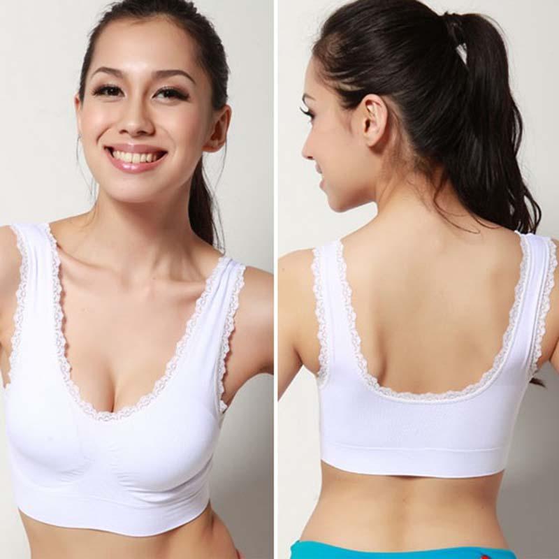 Active Sport Yoga Bra Fitness Gym Athletic Padded Soft Bras Lace Edge Crop Top Stretch Vests Sports Bras, Blue
Active Sport Yoga Bra Fitness Gym Athletic Padded Soft Bras Lace Edge Crop Top Stretch Vests Sports Bras, Blue