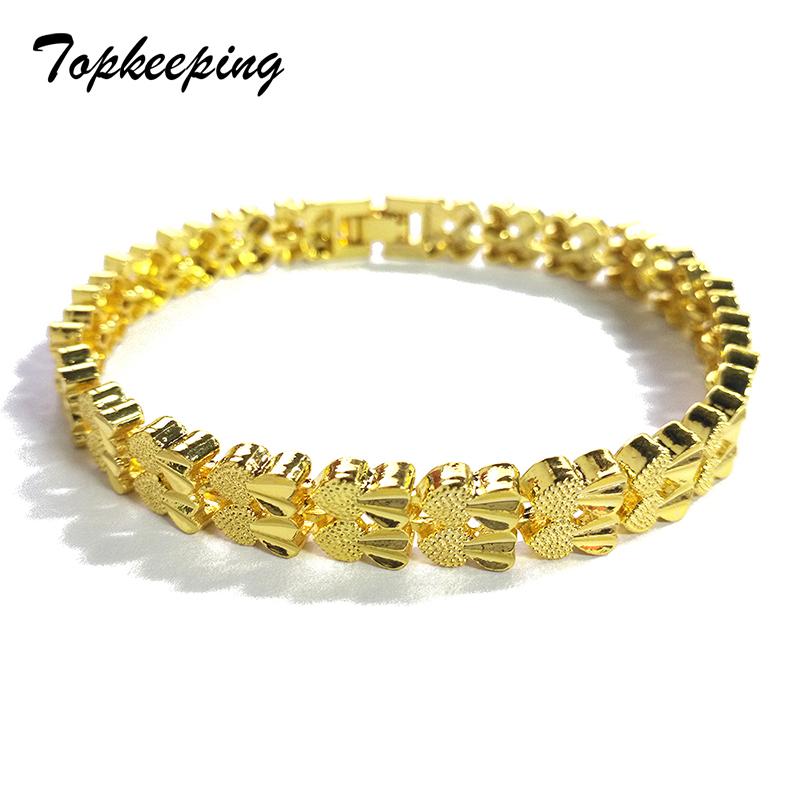 Charm Bracelets Luxury Fashion Jewelry For Women Chic Double Heart Chain Plated Rose Gold Silver Color Classic Wedding Bangles