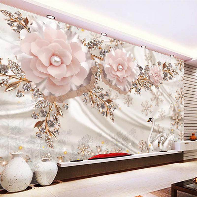Custom Photo Wallpaper 3D European Style Swan Jewelry Flowers Living Room TV Background Wall Decor Mural Papel De Parede1, Silk cloth
Custom Photo Wallpaper 3D European Style Swan Jewelry Flowers Living Room TV Background Wall Decor Mural Papel De Parede1, Silk cloth