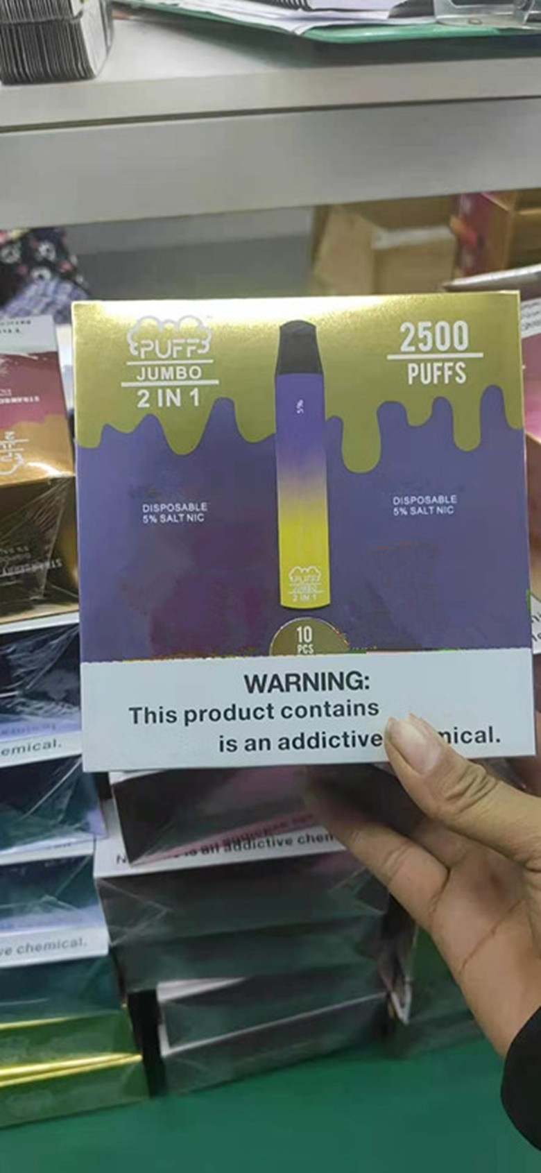 Newest PUFF JUMBO 2 IN 1 Disposable 2500 PUFFS Vape Pen 8ml Pods Cartridges e Cigs Limited Edition PLUS FLEX LABS BEAST
Newest PUFF JUMBO 2 IN 1 Disposable 2500 PUFFS Vape Pen 8ml Pods Cartridges e Cigs Limited Edition PLUS FLEX LABS BEAST
