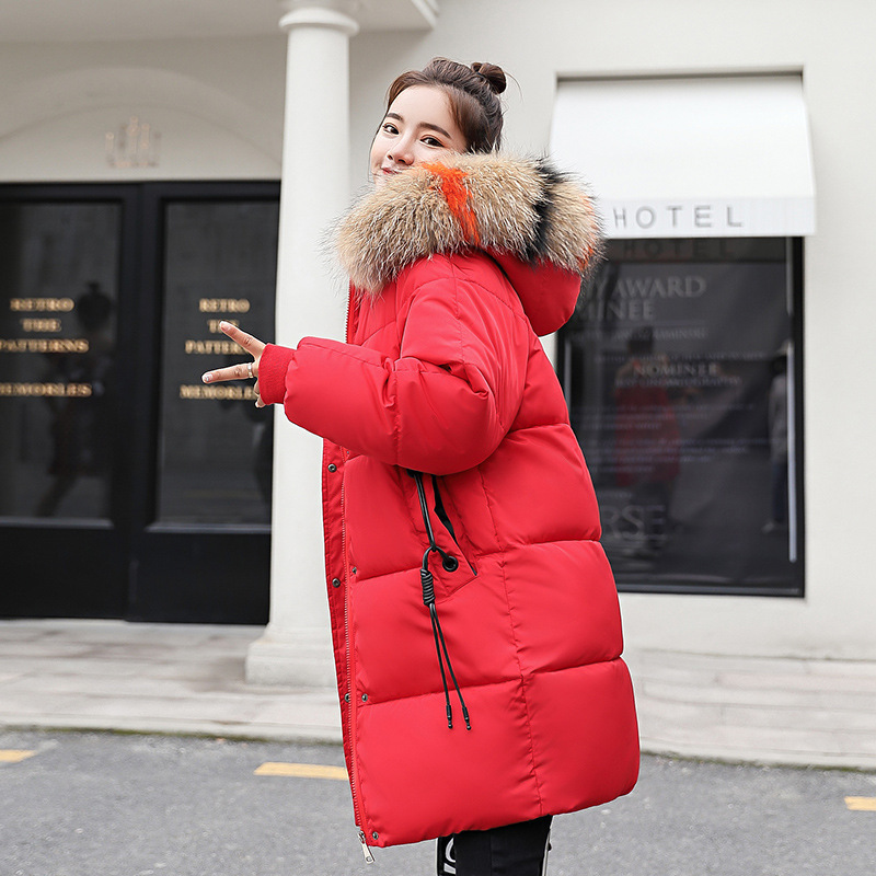 Winter jacket women coats fur collar hooded zippers parkas women down jackets coats long warm casual tops female coats 201110wtt