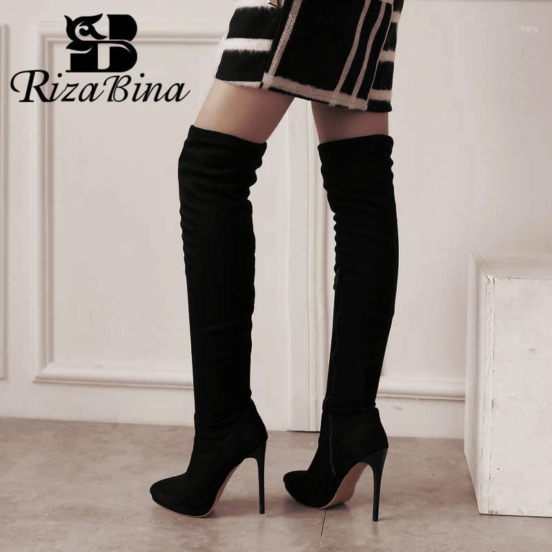 RizaBina Women Sexy Plus Size 32-43 Over The Knee Suede Leather Boots New Thin Heels Long Boots High Quality Shoes Footwear1, Black
RizaBina Women Sexy Plus Size 32-43 Over The Knee Suede Leather Boots New Thin Heels Long Boots High Quality Shoes Footwear1, Black