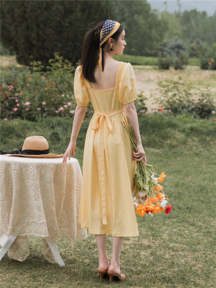 2021 Female Short Sleeve Vintage Adjustment and Enlargement Mid-calf Bandage Yellow Summer Long Dress 48uk, Blue
2021 Female Short Sleeve Vintage Adjustment and Enlargement Mid-calf Bandage Yellow Summer Long Dress 48uk, Blue