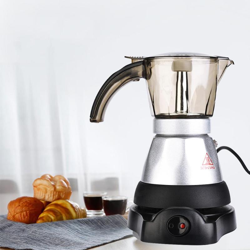 220V Italian Top Moka Coffee Pot 3 to 6 Cup Espresso Maker Electric Percolators Tool Filter Cartridge Electrical EU Plug
220V Italian Top Moka Coffee Pot 3 to 6 Cup Espresso Maker Electric Percolators Tool Filter Cartridge Electrical EU Plug