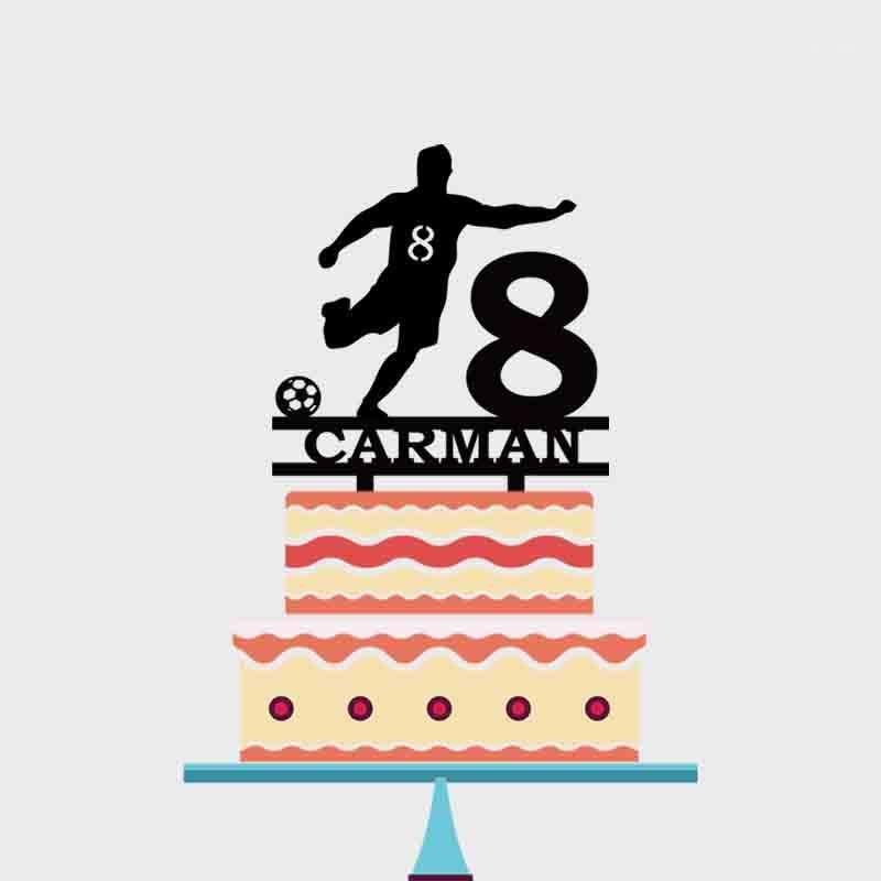 Personalized Boys Birthday Cake Topper Custom Name Age Boy Playing Football Cake Topper For Boys Birthday Decoration YC1231
Personalized Boys Birthday Cake Topper Custom Name Age Boy Playing Football Cake Topper For Boys Birthday Decoration YC1231