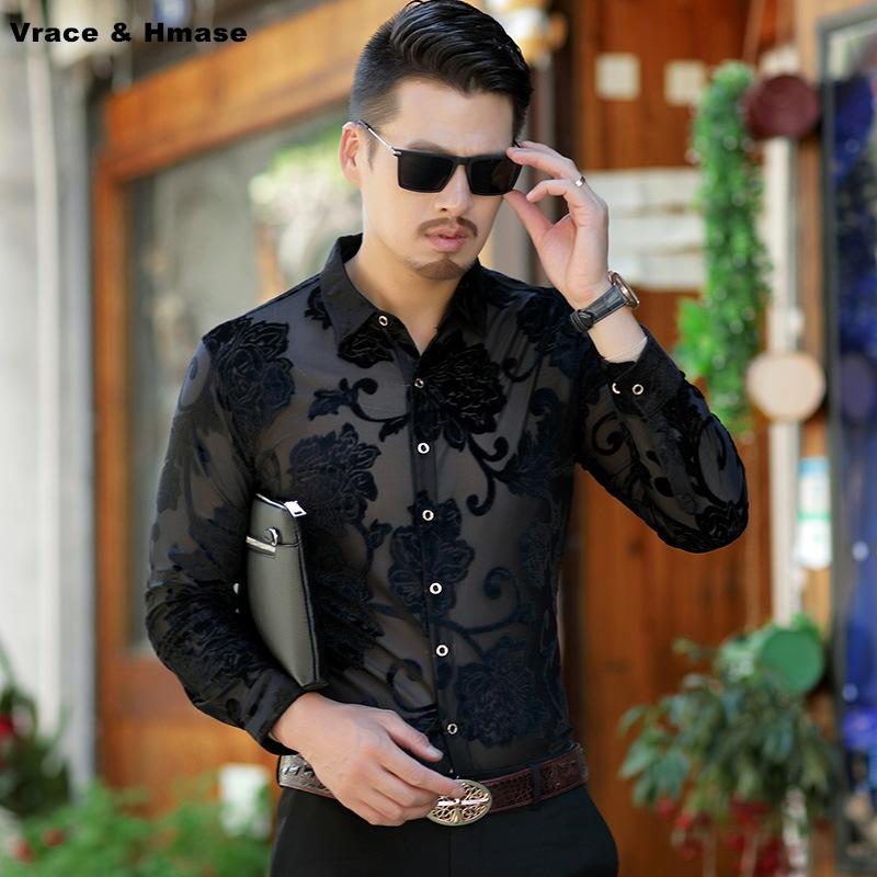 Abstract flower pattern printing fashion boutique long-sleeved shirt Autumn 2021 New quality hollow breathable men shirt -XXXL, As picture
Abstract flower pattern printing fashion boutique long-sleeved shirt Autumn 2021 New quality hollow breathable men shirt -XXXL, As picture