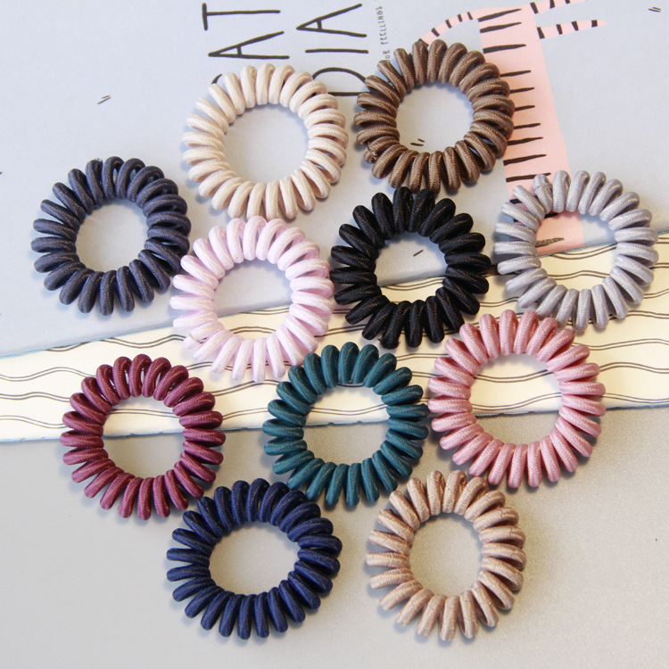 12 Colors Fabric Telephone Wire Hair Band Wrapped Cloth Design Ponytail Holder Elastic Phone Cord Line Hair Tie Hair Accessories M2878, Slivery;white
12 Colors Fabric Telephone Wire Hair Band Wrapped Cloth Design Ponytail Holder Elastic Phone Cord Line Hair Tie Hair Accessories M2878, Slivery;white