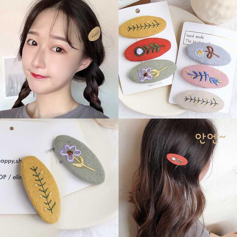 M MISM Elegant Cloth Embroidery Hair Clips For Women Children Girls Kawaii Flowers Hair Accessories Cute Hairpins For Bangs1, Style c
M MISM Elegant Cloth Embroidery Hair Clips For Women Children Girls Kawaii Flowers Hair Accessories Cute Hairpins For Bangs1, Style c