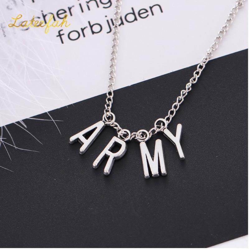 3pcs/lot New Design Fans Army Letter Necklace For Women Fashion Alloy Letter Necklace Fashion Party Accessories For Girls
3pcs/lot New Design Fans Army Letter Necklace For Women Fashion Alloy Letter Necklace Fashion Party Accessories For Girls
