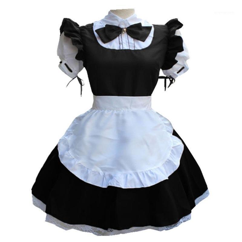 Cute Maid Cosplay Costume Dress Short Sleeve Color Waitress Pinafore Outfit Halloween Outfit for Girls Plus Size1, Purple
Cute Maid Cosplay Costume Dress Short Sleeve Color Waitress Pinafore Outfit Halloween Outfit for Girls Plus Size1, Purple