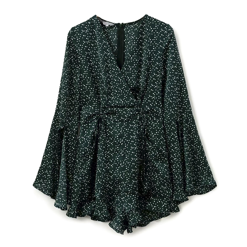 2021 New French Summer Vntage Playsuits Women Polka Dots Magro High Rise Cut v Eck Chiffon Short Coveralls BU31, Green
2021 New French Summer Vntage Playsuits Women Polka Dots Magro High Rise Cut v Eck Chiffon Short Coveralls BU31, Green