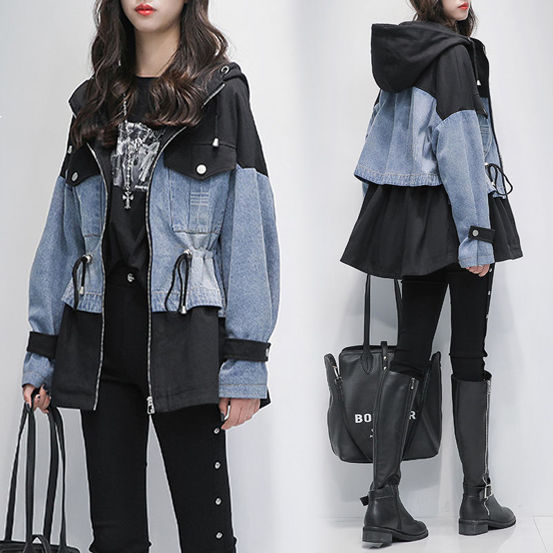 2021 New Women's Jean Jackets Plus Size Jeans New Fall 4xl Thin Waist Long Fashion Trench Coat 40m 002d, Stitching denim.
2021 New Women's Jean Jackets Plus Size Jeans New Fall 4xl Thin Waist Long Fashion Trench Coat 40m 002d, Stitching denim.
