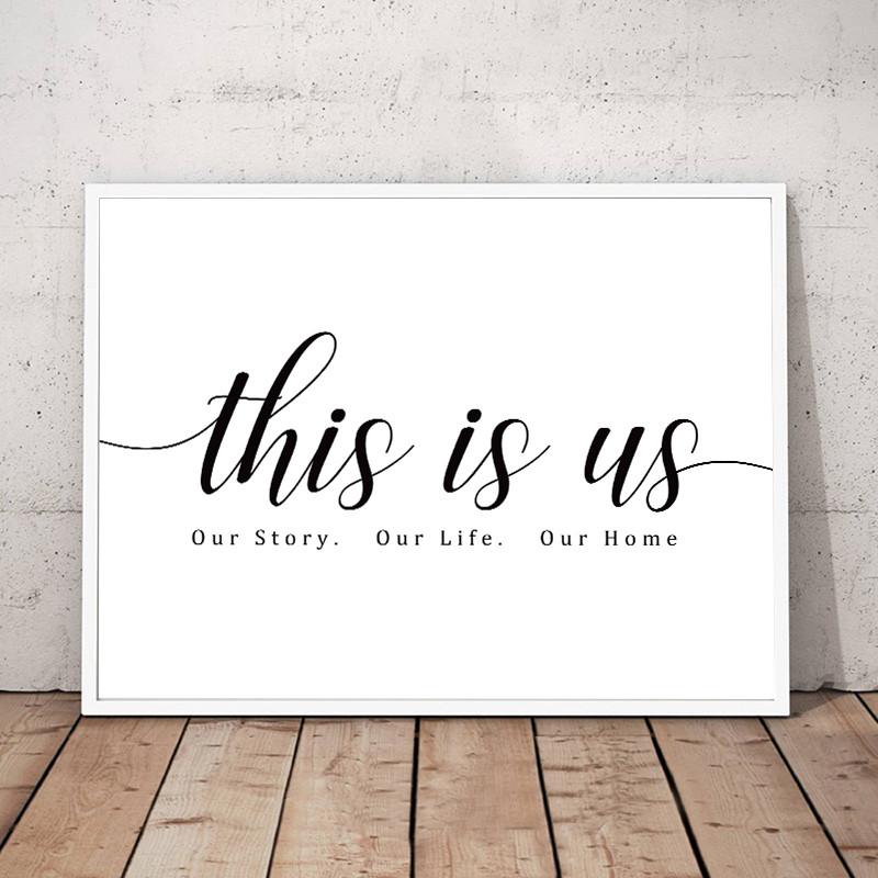 Our Story Our Life Home Black and White Wall Art Canvas Paintings Print Poster Pictures for Bedroom Modern Home Decor CH107
Our Story Our Life Home Black and White Wall Art Canvas Paintings Print Poster Pictures for Bedroom Modern Home Decor CH107
