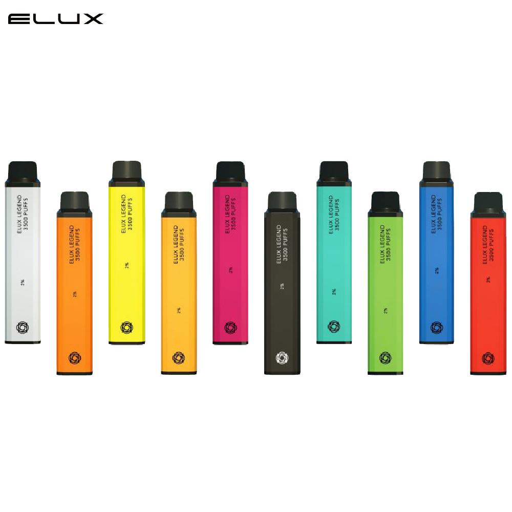Elux Legend Disposable Electronic Cigarette 3500 Puffs Vape Pen 1500mAh Battery Vapor Kit 2% 10ml Prefilled Cartridge Geek Stick Genie Stick Puff Plus
Elux Legend Disposable Electronic Cigarette 3500 Puffs Vape Pen 1500mAh Battery Vapor Kit 2% 10ml Prefilled Cartridge Geek Stick Genie Stick Puff Plus