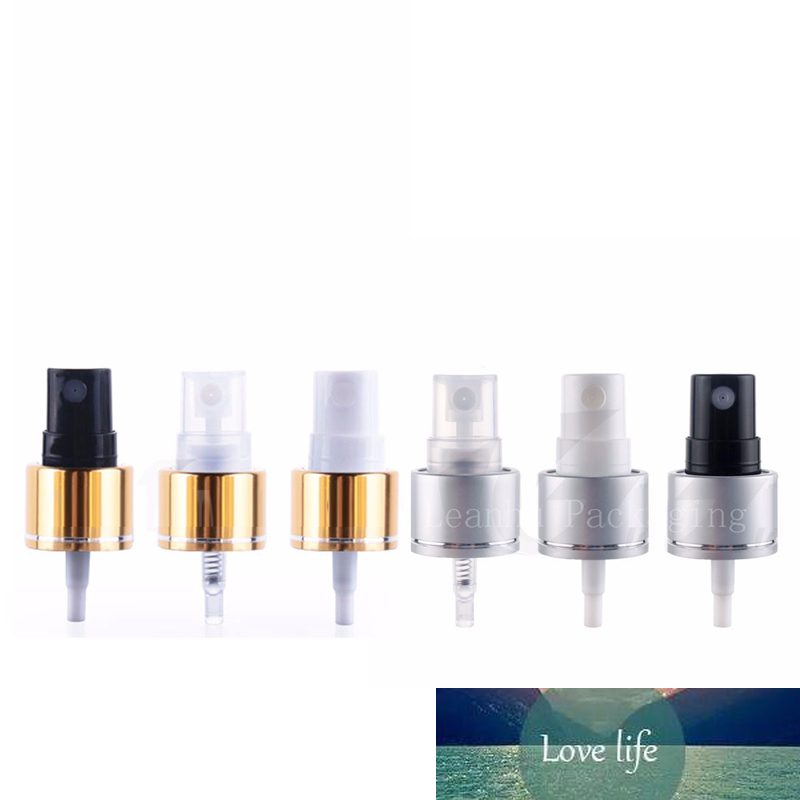 18 20 24 410 Silver Gold Aluminum Collar Mist Sprayer Perfume Pumps, Metal Perfumes Pump Fine Sprayer 50pc/lot