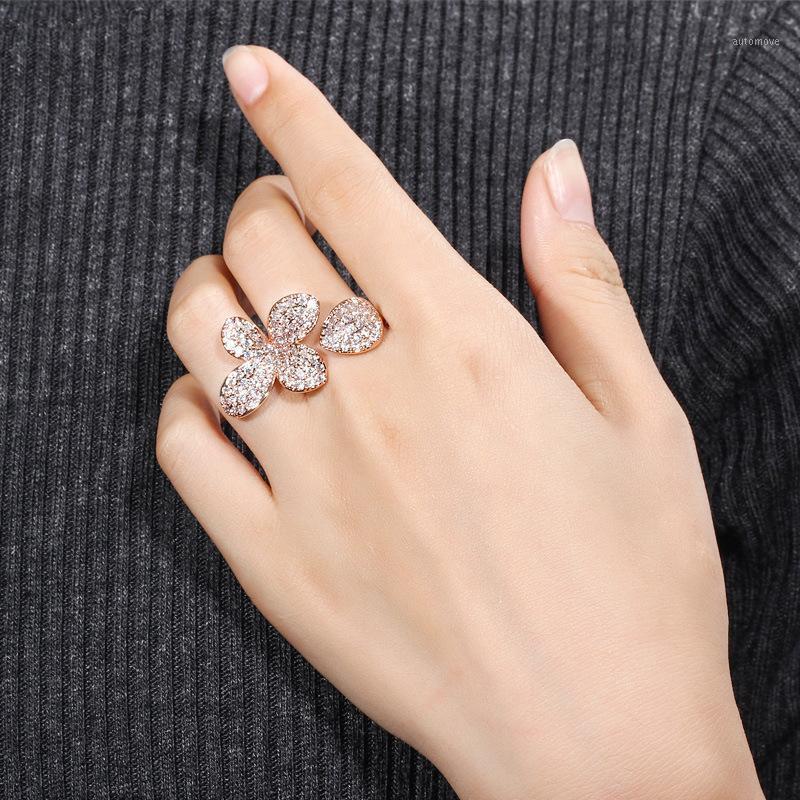 Flower Rose Gold Color New Fashion Engagement Wedding Rings for Women Cubic Zirconia Anniversary Jewelry Finger Ring1
Flower Rose Gold Color New Fashion Engagement Wedding Rings for Women Cubic Zirconia Anniversary Jewelry Finger Ring1