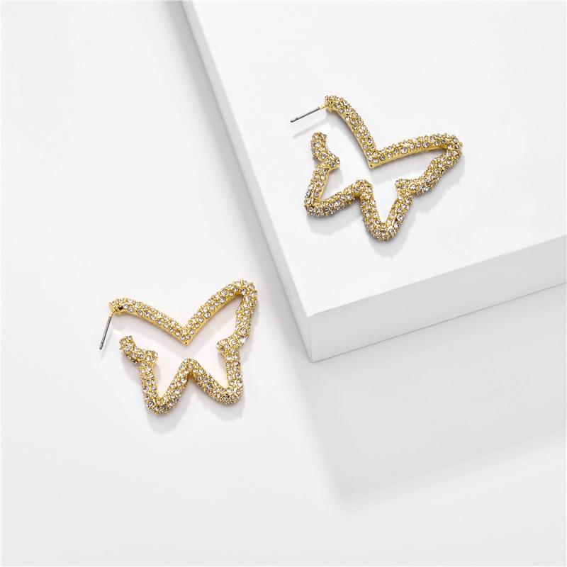 Hoop & Huggie Bling Crystal Butterfly Earrings 2021 Design Punk Exaggerated Rhinestone Shape Ear Studs Fashion Jewelry
Hoop & Huggie Bling Crystal Butterfly Earrings 2021 Design Punk Exaggerated Rhinestone Shape Ear Studs Fashion Jewelry