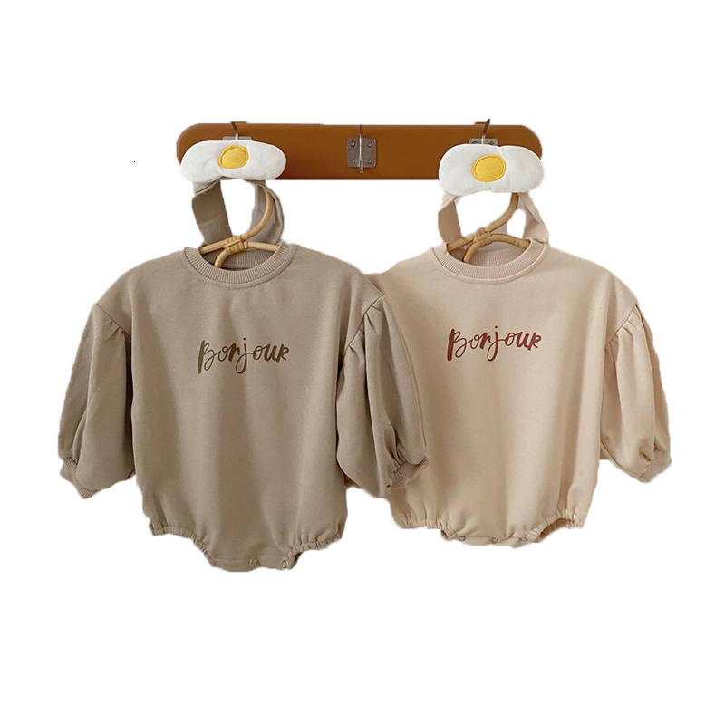 2021 Autumn New Bodysuits Letter Printed Newborn Long Sleeve Jumpsuit Boys Girls Cotton Baby Clothes with Headband Da6b, 14354354135beige
2021 Autumn New Bodysuits Letter Printed Newborn Long Sleeve Jumpsuit Boys Girls Cotton Baby Clothes with Headband Da6b, 14354354135beige