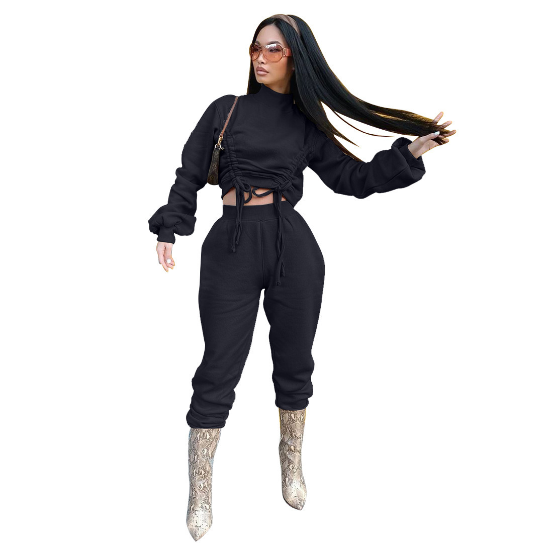 Designer 2023 fall winter tracksuits women sweatsuits drawstring long sleeve tracksuit sweater sports two piece suit plus size clothing S-5XL