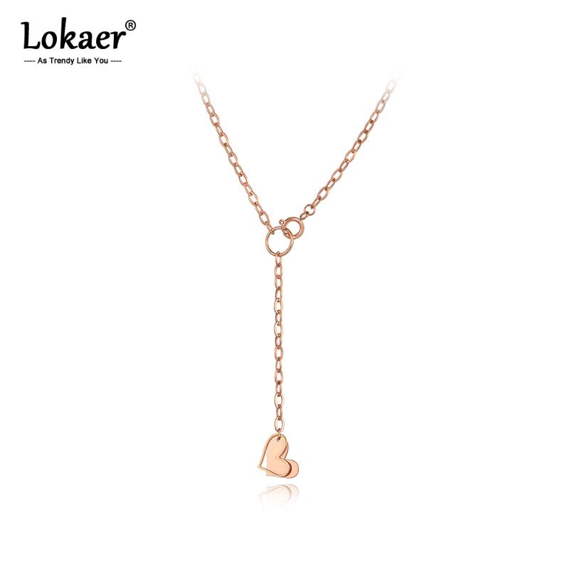 Lokaer Bohemia Rose Gold Double Heart Charm Pendant Necklaces For Women Girls Fashion Stainless Steel Choker Necklace N20205
Lokaer Bohemia Rose Gold Double Heart Charm Pendant Necklaces For Women Girls Fashion Stainless Steel Choker Necklace N20205