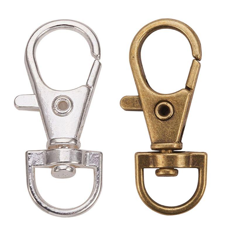 50 Pcs Metal Swivel Clasps Silver Color Lanyard Snap Hook Lobster Claw Clasp DIY Keychains Split Key Ring Jewelry Making
50 Pcs Metal Swivel Clasps Silver Color Lanyard Snap Hook Lobster Claw Clasp DIY Keychains Split Key Ring Jewelry Making