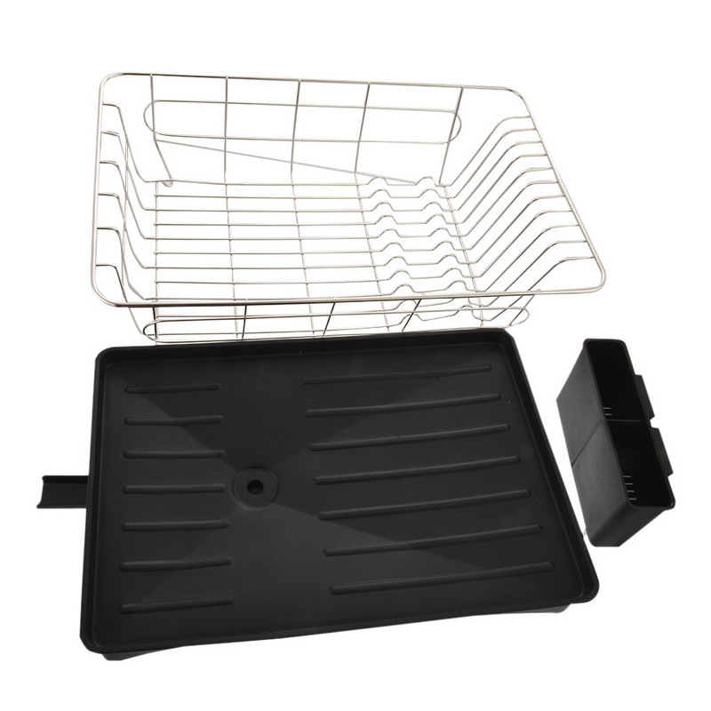 1PCs Multifunctional Stainless Steel Dish Rack Plates Bowl Cup Drying Storage Rack Organizer Kitchen Organizer Storage Racks T20041315734