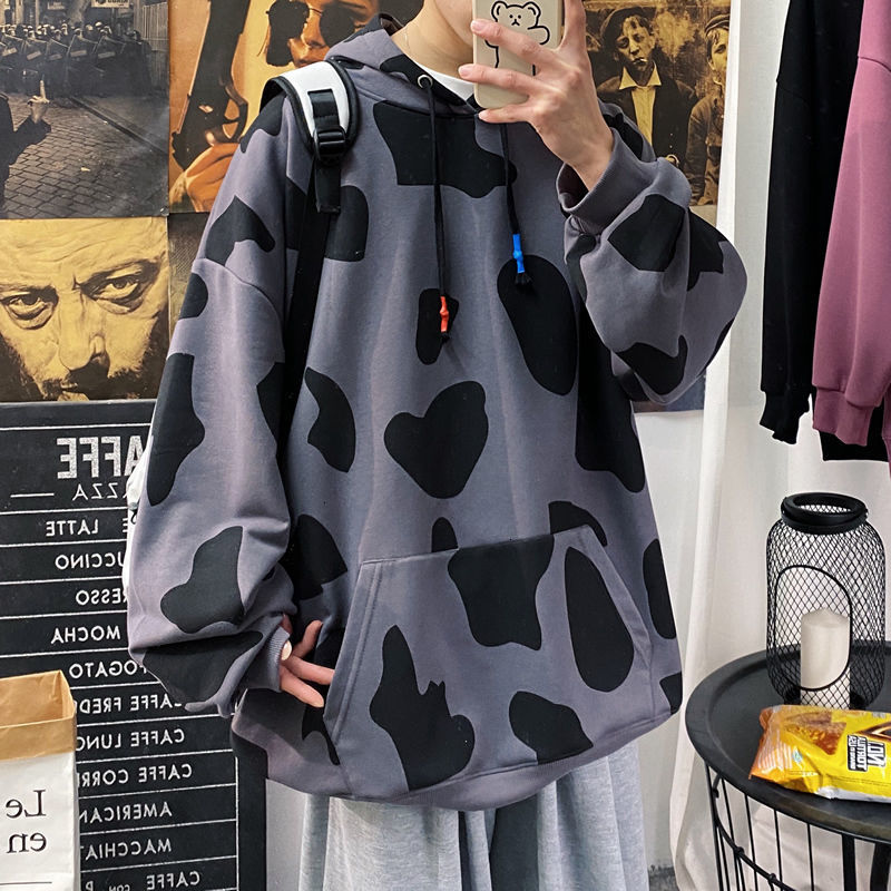 New Man Kawaii Cow Printed Fashion Hoody Long Sleeve Casual Oversize Sweatshirt Hoodies 2021 Male Clothing Tops Ib8y, White 
New Man Kawaii Cow Printed Fashion Hoody Long Sleeve Casual Oversize Sweatshirt Hoodies 2021 Male Clothing Tops Ib8y, White