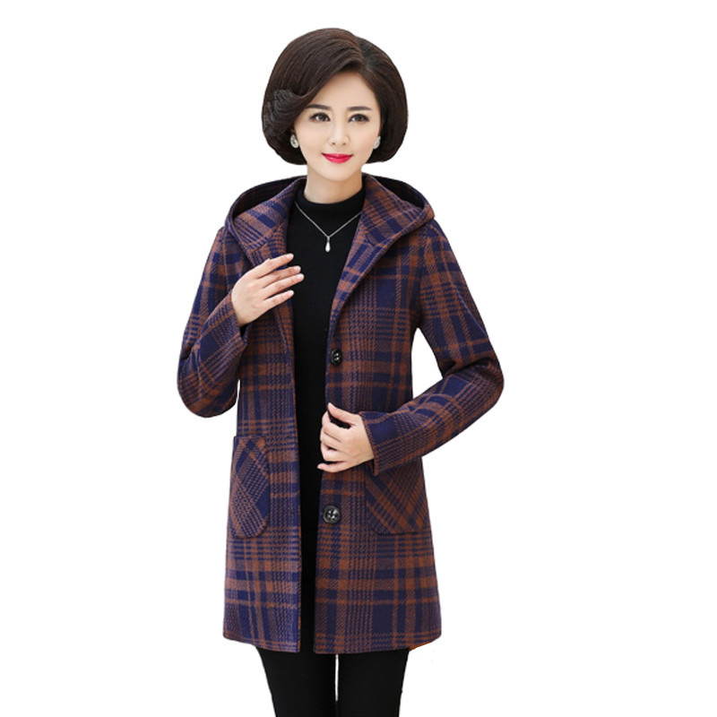 2021 New Female Plaid Plus Size 5xl Winter Cassic Simple Blend of Wool Outerwear Manteau Jacket M460 CS20, Photo color 3
2021 New Female Plaid Plus Size 5xl Winter Cassic Simple Blend of Wool Outerwear Manteau Jacket M460 CS20, Photo color 3