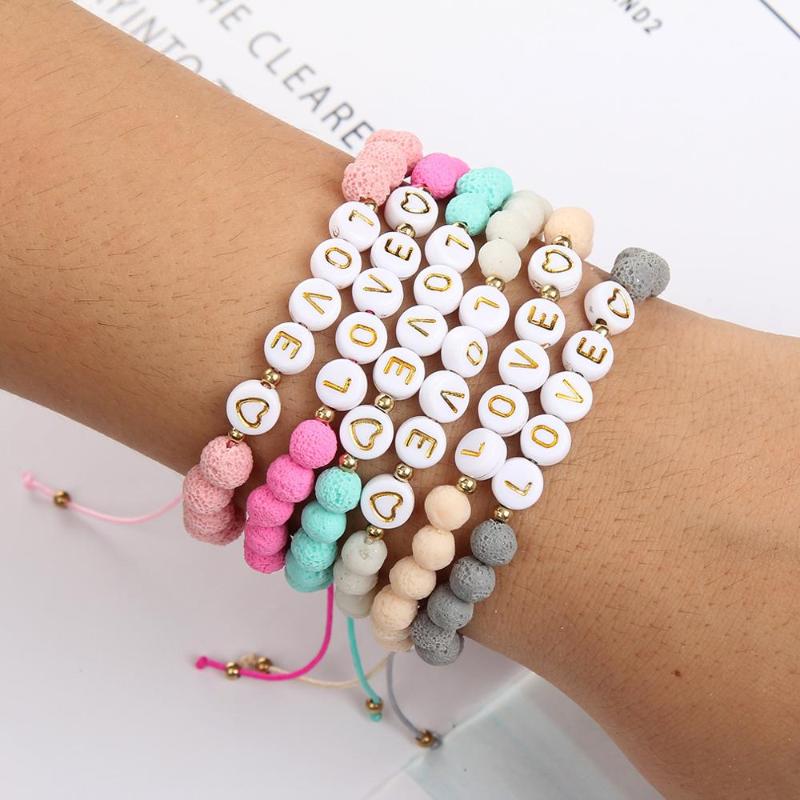 BLUESTAR Bohemian Resin Beads Waxed String Bracelets Women Femme Boho Mixed Color LOVE Letter Wristband Jewelry accessories
BLUESTAR Bohemian Resin Beads Waxed String Bracelets Women Femme Boho Mixed Color LOVE Letter Wristband Jewelry accessories