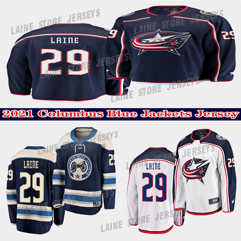 Columbus Blue Jackets Jersey 29 Patrik Laine Anniversary Men White Navy blue Away hockey jerseys
Columbus Blue Jackets Jersey 29 Patrik Laine Anniversary Men White Navy blue Away hockey jerseys