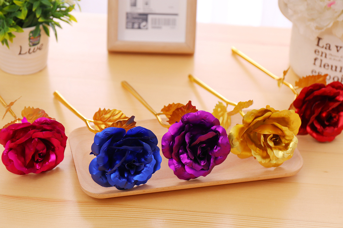Creative Gifts Lasts Forever Rose Flowers for Lover Wedding Christmas Valentines Mothers Day Decoration 24k Gold Foil Plated Rose DDB453, As pic
Creative Gifts Lasts Forever Rose Flowers for Lover Wedding Christmas Valentines Mothers Day Decoration 24k Gold Foil Plated Rose DDB453, As pic