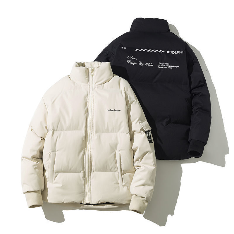 ExtFination Winter New Men's Graphic Printed Parka Woman Thicken Korean Streetwear Warm Jackets Man Fashion Clothing 201027