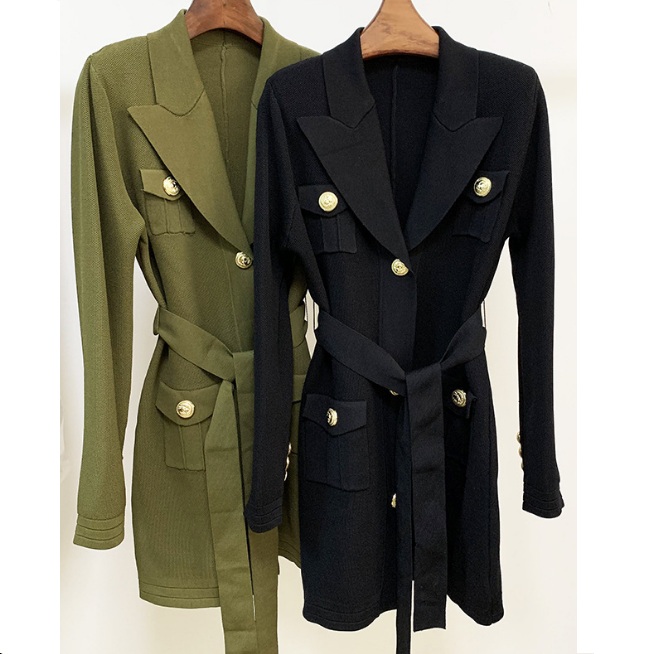 Premium Top Quality Original Design Women's Metal Buckle Trench Coats Long Coat Knitted Sash Waistband Cardigan Overcoat Blazer Jacket, Tan;black
Premium Top Quality Original Design Women's Metal Buckle Trench Coats Long Coat Knitted Sash Waistband Cardigan Overcoat Blazer Jacket, Tan;black