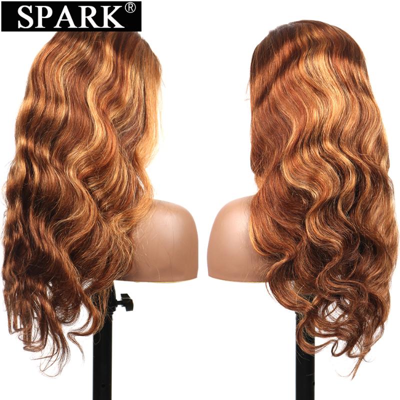 SPARK Ombre Highlights Brown Wig 13x4 Lace Frontal Brazilian Human Hair Wigs Body Wave 180 Pre Plucked Hairline 30 32 Inch Remy, Natural black color
SPARK Ombre Highlights Brown Wig 13x4 Lace Frontal Brazilian Human Hair Wigs Body Wave 180 Pre Plucked Hairline 30 32 Inch Remy, Natural black color