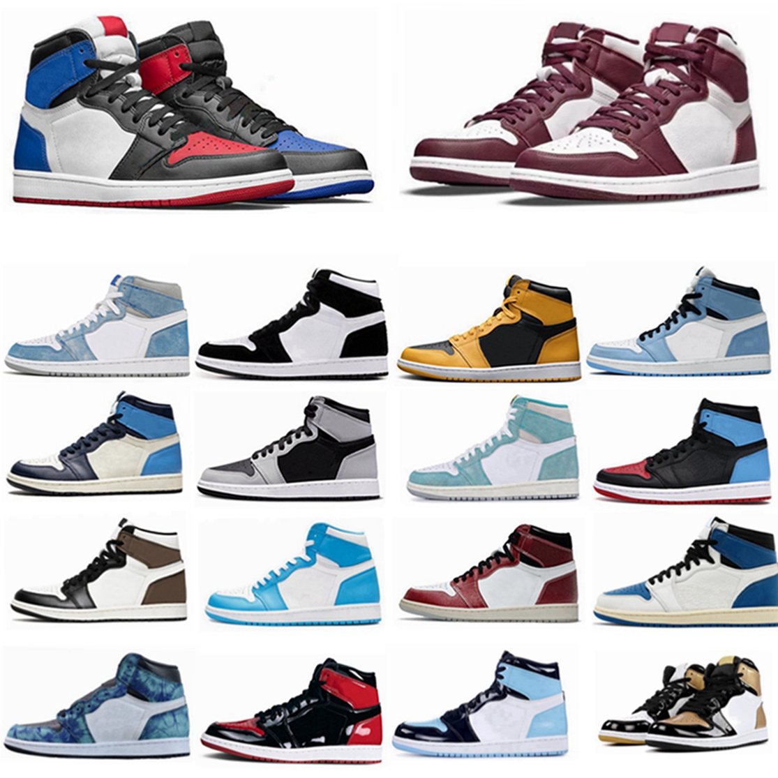 Bordeaux New Jumpman 1 men's basketball shoes high OG 1s sneaker Dark Mocha Twist University Blue Hyper Royal Black retro Metallic Gold womens casual trainers, 32
Bordeaux New Jumpman 1 men's basketball shoes high OG 1s sneaker Dark Mocha Twist University Blue Hyper Royal Black retro Metallic Gold womens casual trainers, 32