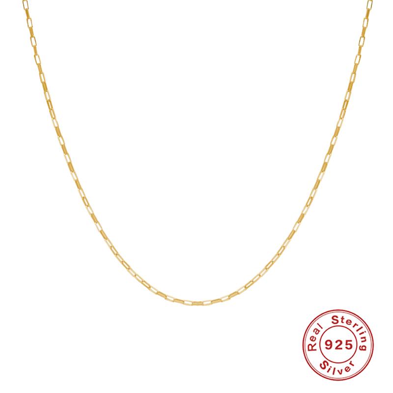 Chains ROXI Minimalism Thin Paper Clip Necklaces For Women Men Chain Necklace Jewellery 925 Sterling Silver Gold Collares
Chains ROXI Minimalism Thin Paper Clip Necklaces For Women Men Chain Necklace Jewellery 925 Sterling Silver Gold Collares