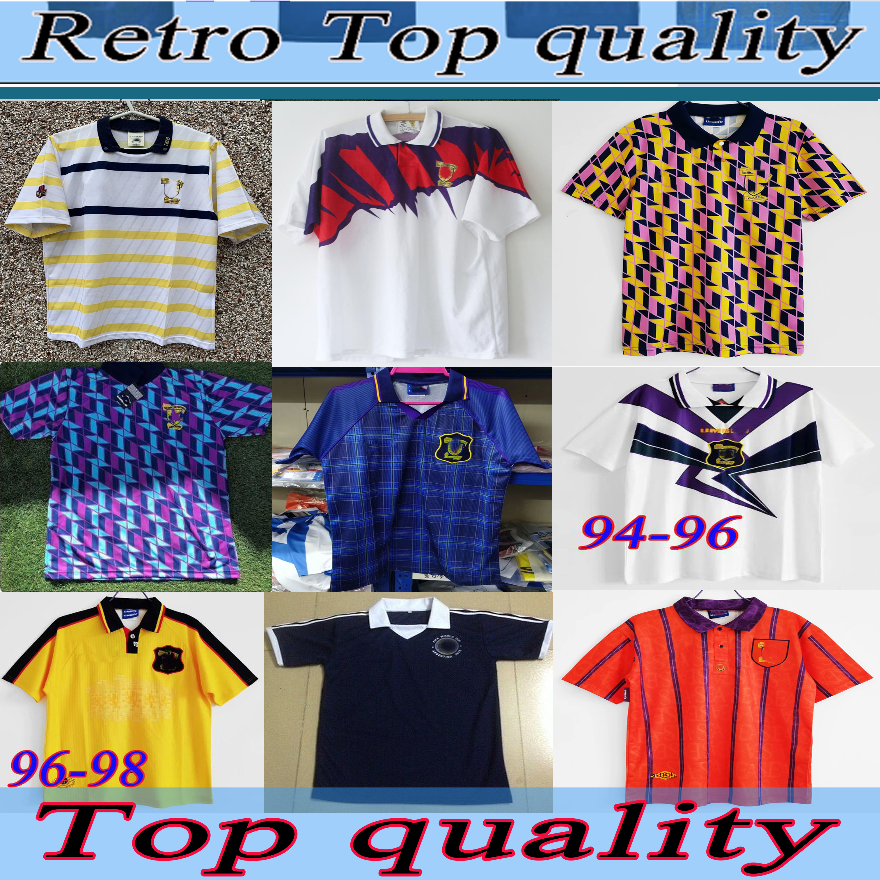 Scotland Retro Soccer Jersey World Cup equipment Home blue kits 1996 1998 classic Vintage SCOTLAND Retro Football Shirt tops HENDRY LAMBERT
Scotland Retro Soccer Jersey World Cup equipment Home blue kits 1996 1998 classic Vintage SCOTLAND Retro Football Shirt tops HENDRY LAMBERT