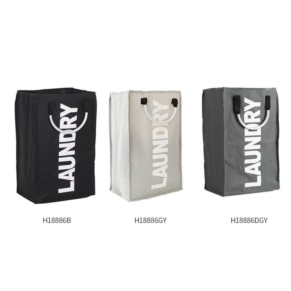 Large Foldable Laundry Bag Collapsible Oxford Washing Dirty Clothes Laundry Basket Portable Laundry Storage Bag