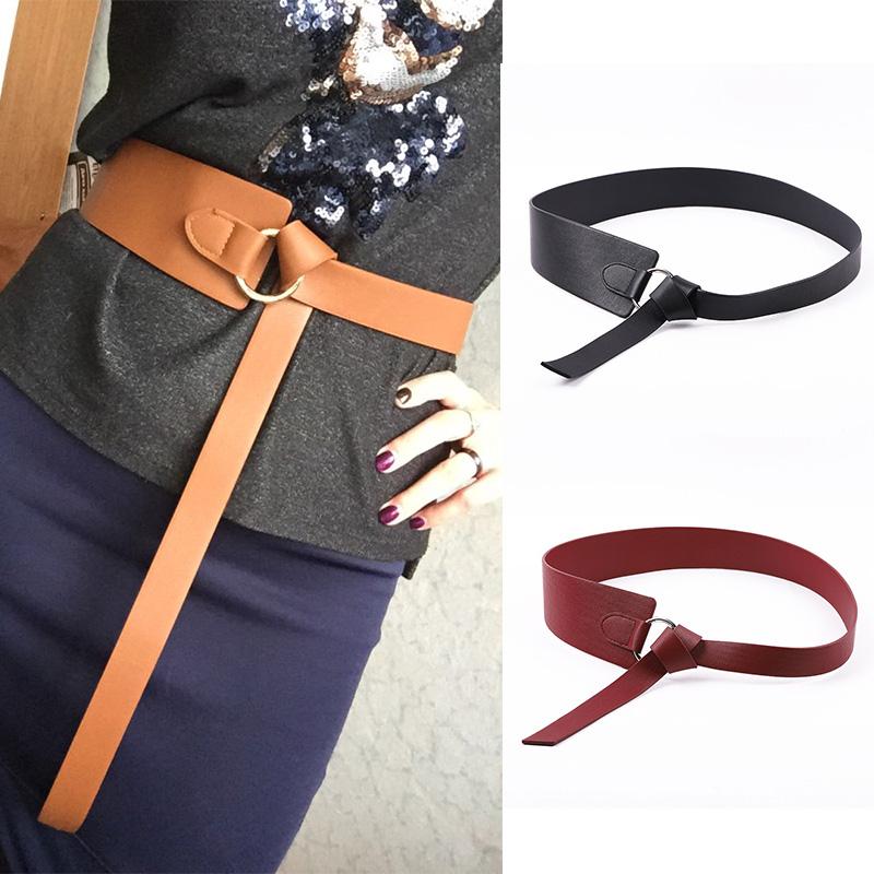 Black Wide Corset Belt Female Bow Knotted Long Leather Belt Leisure Belts for Women Wedding Dress Waistband Cummerbunds
Black Wide Corset Belt Female Bow Knotted Long Leather Belt Leisure Belts for Women Wedding Dress Waistband Cummerbunds