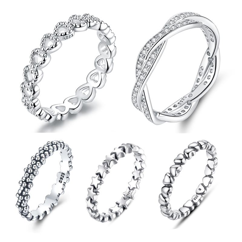 WOSTU Hot Sale 100% 925 Sterling Silver Styles Stackable Ring Party Finger Wedding Rings For Women Original Fashion Jewelry Gift, Golden;silver
WOSTU Hot Sale 100% 925 Sterling Silver Styles Stackable Ring Party Finger Wedding Rings For Women Original Fashion Jewelry Gift, Golden;silver