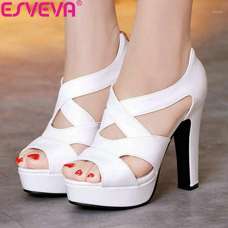 ESVEVA 2020 Women Shoes Sexy Peep Toe White Gladiator Summer square High Heels Woman Pumps Zip Wedding Party Shoes Size 34-431, Beige
ESVEVA 2020 Women Shoes Sexy Peep Toe White Gladiator Summer square High Heels Woman Pumps Zip Wedding Party Shoes Size 34-431, Beige