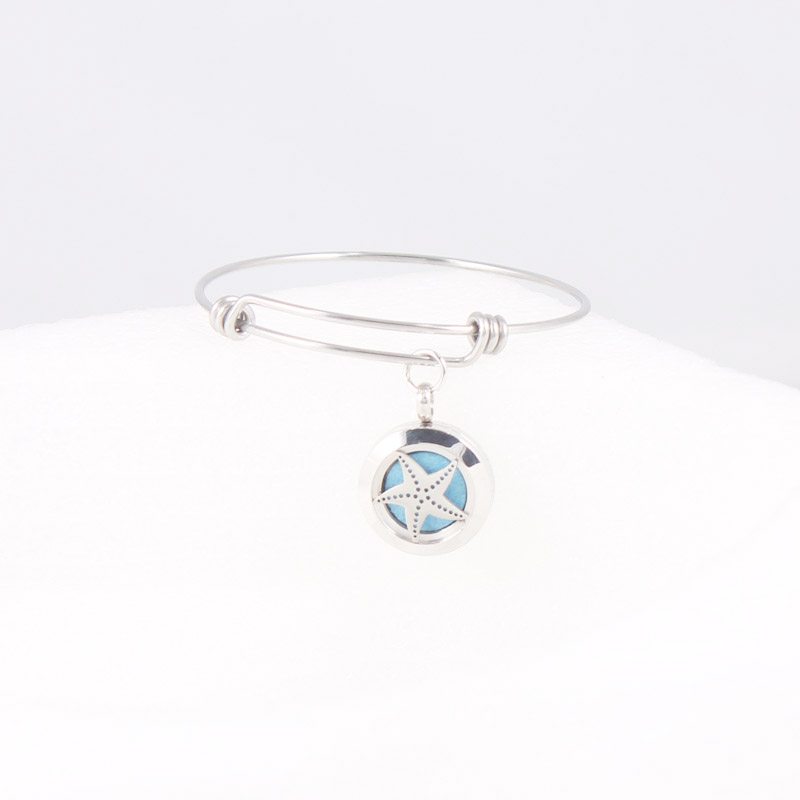 Starfish Stainless Steel Essential Oil Diffuser Locket Bracelet Expandable Bangle 25mm Perfume Locket Bracelet Free 10pcs Pads
Starfish Stainless Steel Essential Oil Diffuser Locket Bracelet Expandable Bangle 25mm Perfume Locket Bracelet Free 10pcs Pads