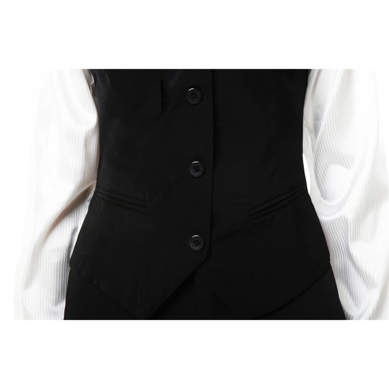 Cheap! Plus Size Red Black Women's Vest Work Wear Slim Short Veste Femme New Spring Waistcoat Office Lady Sleeveless Jacket 201031
