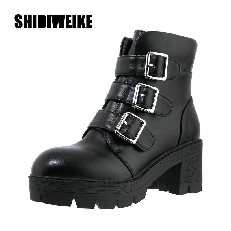 New Winter Metal Buckle Ankel Boots Women Female Platform Boots Wedges High Heels PU Women va1081, Black
New Winter Metal Buckle Ankel Boots Women Female Platform Boots Wedges High Heels PU Women va1081, Black