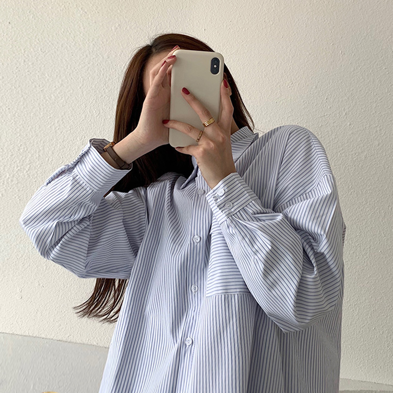 GOOHOJIO 2020 Vintage Women Shirts Blusas Loose Spring Women Autumn Blouses Korean Long Sleeve Womens Tops Long Style Striped
GOOHOJIO 2020 Vintage Women Shirts Blusas Loose Spring Women Autumn Blouses Korean Long Sleeve Womens Tops Long Style Striped