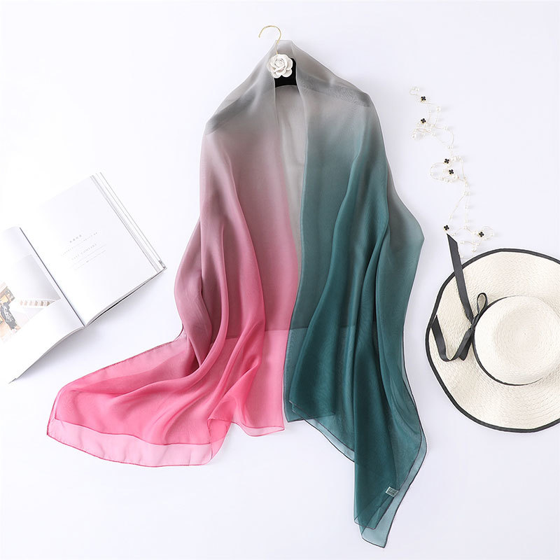 summer silk scarf for women shawls and wraps fashion large size scarves pashmina beach stoles foulard lady echarpe hijabs Y201007
