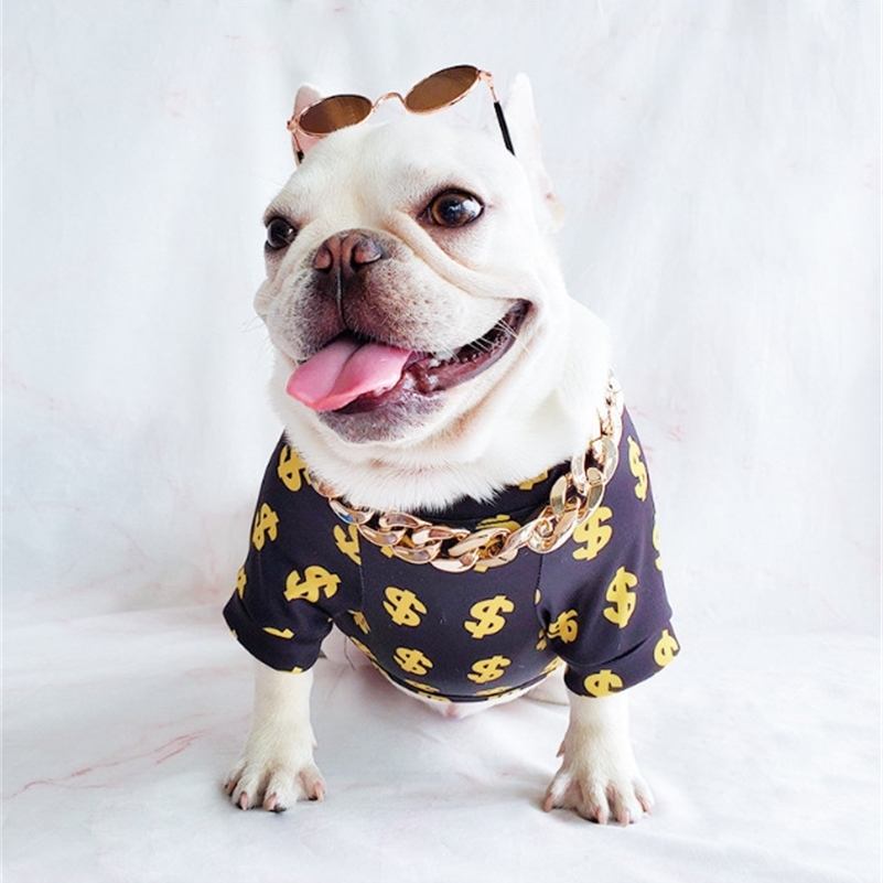 Pet Clothes Dog Summer Clothes Dollar T-Shirt Coat French Bulldog Vest Small Dogs Cats Clothing DropShipping Pet Products T200710, White
Pet Clothes Dog Summer Clothes Dollar T-Shirt Coat French Bulldog Vest Small Dogs Cats Clothing DropShipping Pet Products T200710, White