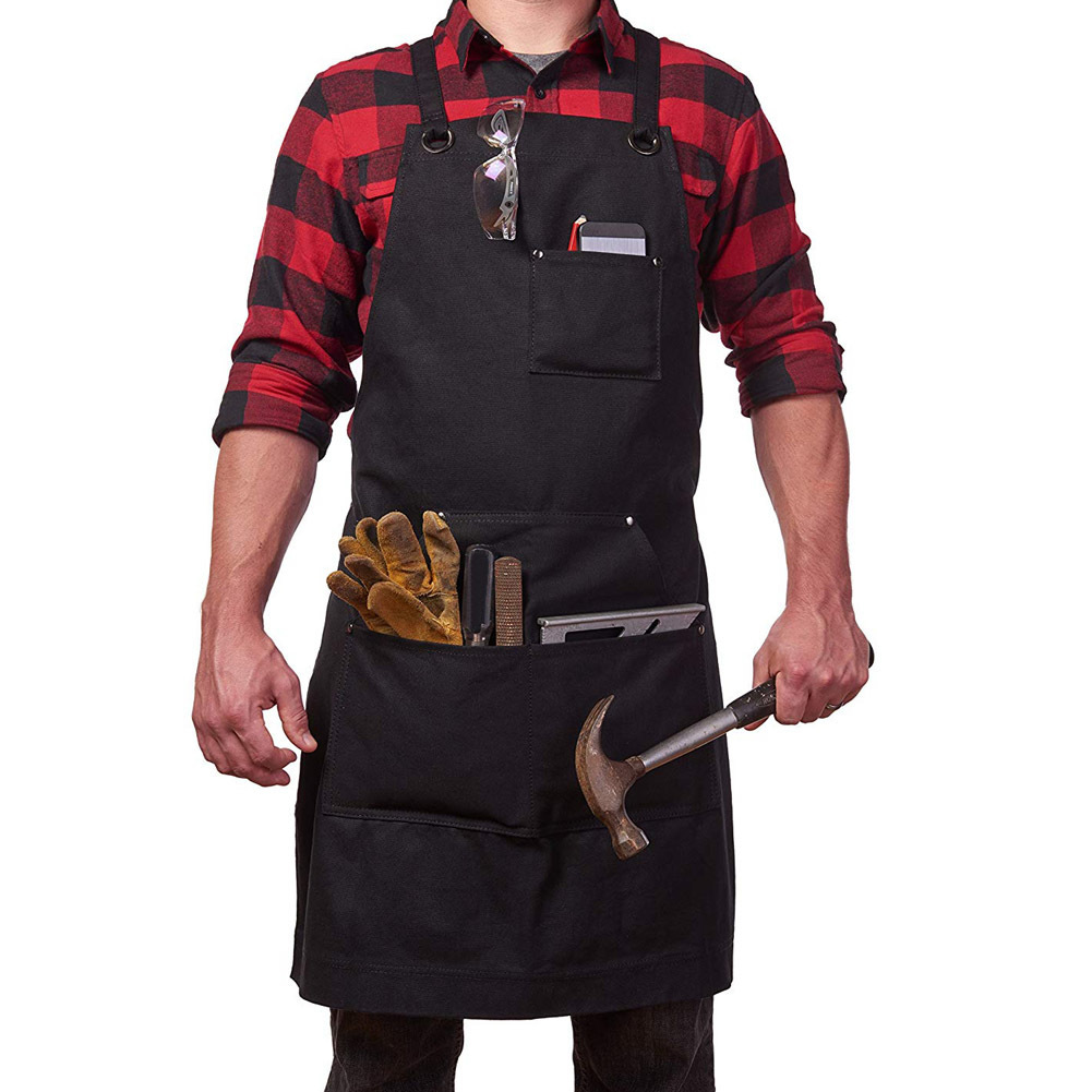 Work Apron Canvas Tool Pockets Cross-back Straps Adjustable For Barbecue Woodworking For Woman Man Apron Durable 27x34 inch TB 201007
Work Apron Canvas Tool Pockets Cross-back Straps Adjustable For Barbecue Woodworking For Woman Man Apron Durable 27x34 inch TB 201007