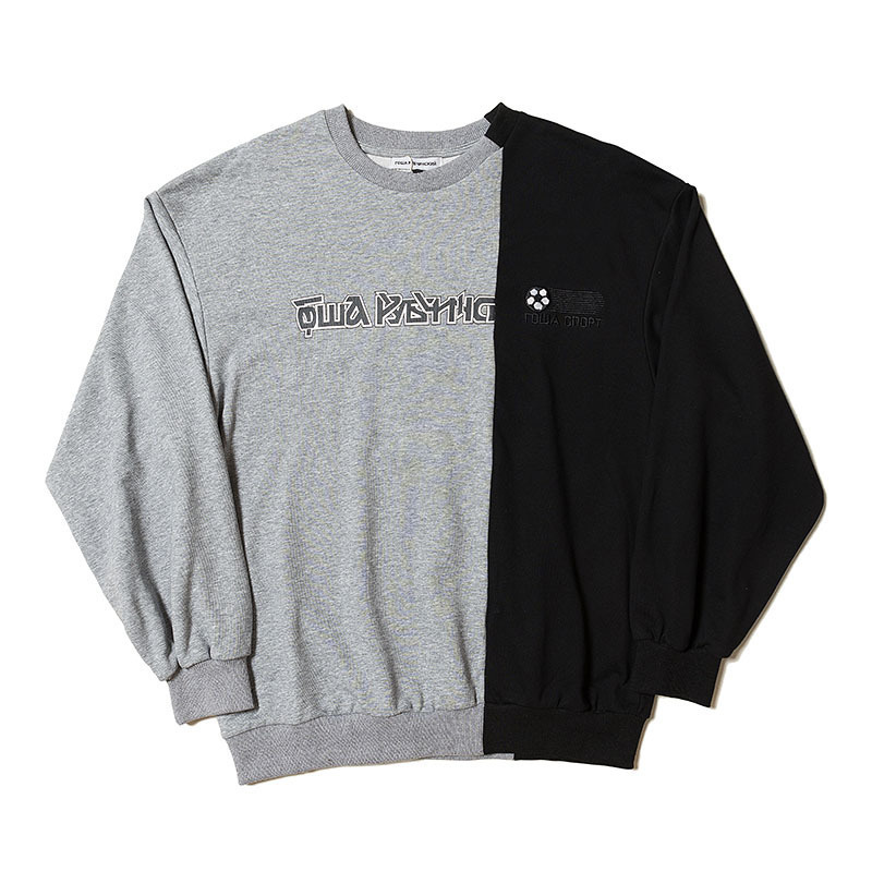Gosha Mens Sweatshirt Hip Hop Fashion Panalled Long Sleeve Pullovers 3 Colors Russian Letters Printing Ribbed Crew Neck Sweatshirt, Light gray and black
Gosha Mens Sweatshirt Hip Hop Fashion Panalled Long Sleeve Pullovers 3 Colors Russian Letters Printing Ribbed Crew Neck Sweatshirt, Light gray and black
